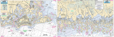 Captain Segull Fishing Chart - Marco Island To West Pass FL Laminated Nautical Map